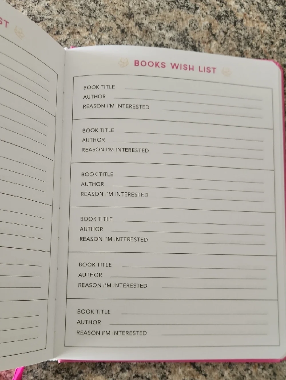 Draper James “Think Happy Thoughts” Guided  Reading Journal – Pink Hardcover
